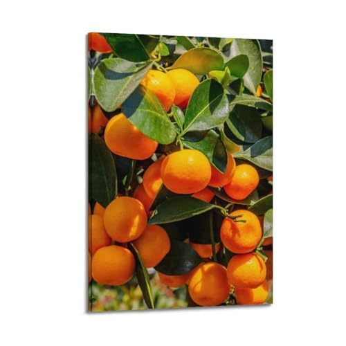Poster mural fruits kumquats ZHOUKEG décoration suspendue salon moderne