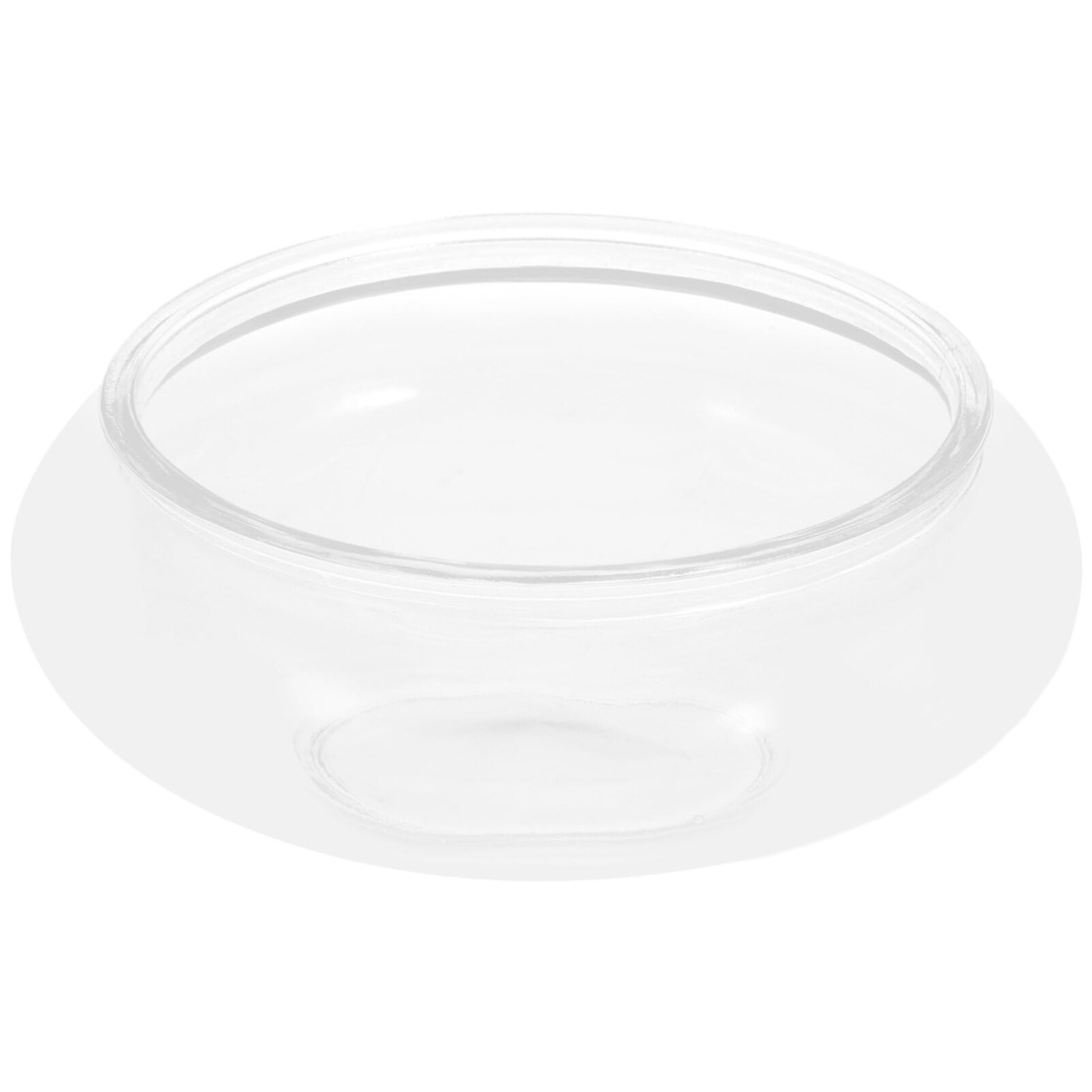 HANABASS Jarrón De Cristal con Boca Ancha Florero Redondo Terrario Macetero Hidropónico Contenedor Floral Pecera Transparente para Centro De Mesa Evento De Boda Decoración del Hogar