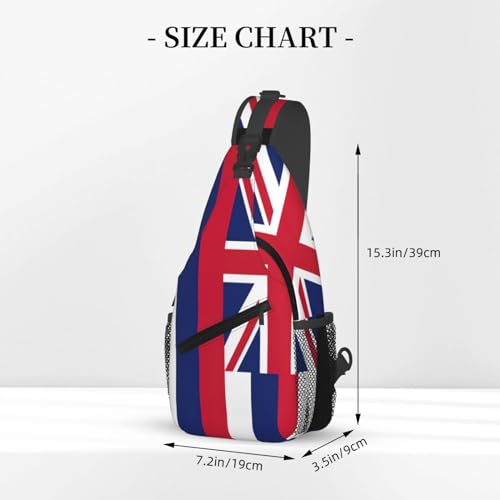 Hawaii Flag Print Lightweight Sling Small Shoulder Bag - Chic Cross Chest Bag With Adjustable Strap3