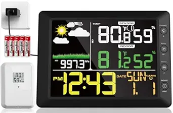 Doomay Indoor Outdoor Wireless Weather Station with Thermometer and Hygrometer
