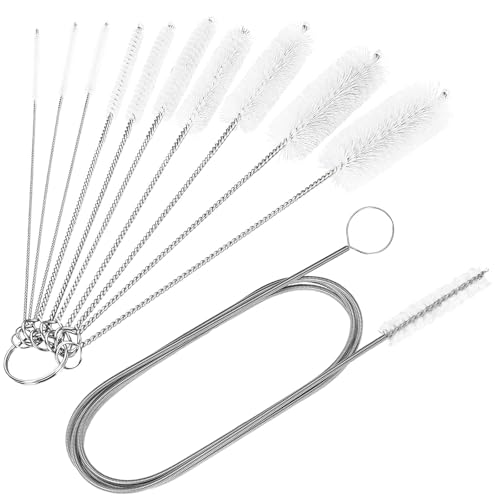 Image of CiaraQ 11-Piece White Tube & Pipe Cleaning Brush Set