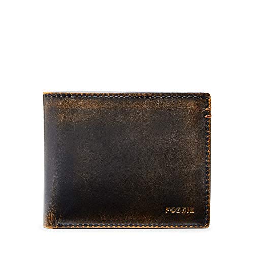 Fossil Wade Flip Id Bifold Ml3882 Black #TOP4