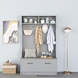 Zoom IMG-2 giantex appendiabiti con panca da Zoom IMG-2 giantex appendiabiti con panca da