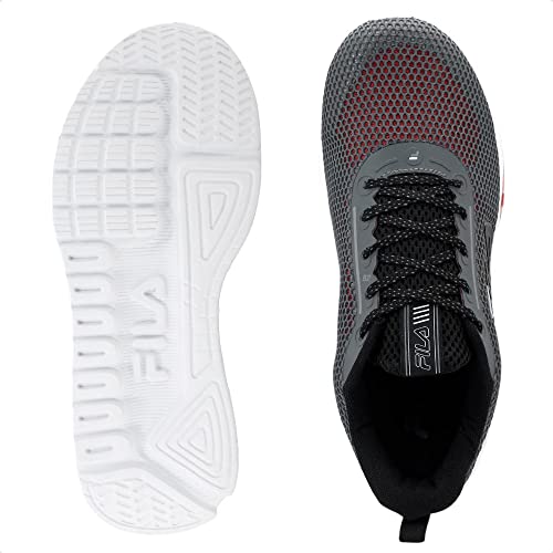 Tenis Fila Research Masculino,Preto/Prata/Coral,40