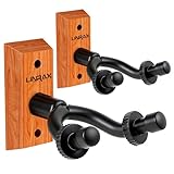 LINRAX GH3 Gitarrenhalterung für die Wand, 2er-Set, U-förmiger Wandhalter aus Eiche, für Akustik-, E-Gitarre, Bass, Ukulele, Banjo, Mandoline