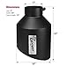 Upower Universal Diesel Black Exhaust tip 5 Inch Inlet 10