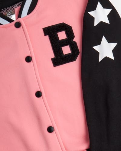 Image of Angel Face Girls Sweatpants Set - 2 Piece Soft Fleece Varsity Jacket and Sweatpants for Girls Sweatsuit Activewear Set
