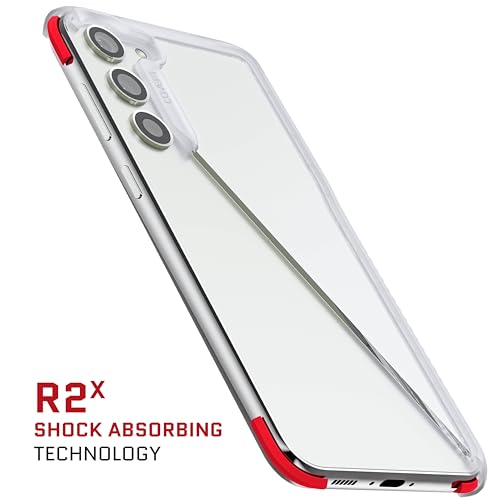 Image of Ghostek Covert Galaxy S23 Plus Case Clear Shockproof Protective Phone Cover with Slim Shock Absorbent Bumper Wireless Charging Compatible Designed for 2023 Galaxy S23+ (6.6 in) (Clear)