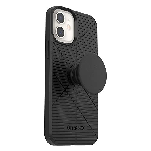 Coque iPhone 12 Mini OtterBox noire avec support PopGrip antichoc durable - 4