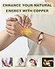 MagEnergy Copper Bracelet for Men & Women, 100% Pure Copper Bracelets, Raw, Solid & Uncoated Handmade Timeless Tibetan Bracelet(Minimalist Polished Design) #3