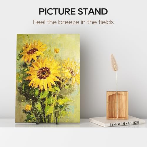 Image of 3 Pack 10 Inch Plate Stands for Display Metal Picture Stand Plate Holder