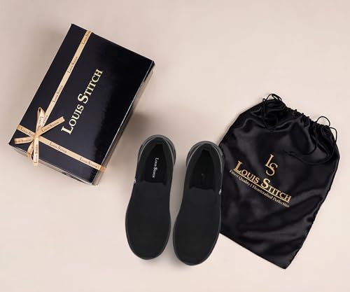 Image of LOUIS STITCH Men's Lightweight Athleisure Sport Shoes | Ultra Cushioned Sole | Slip-On Sneaker and Athleisure Wear | Perfect for Casual, Gym & Travel Wear | LS-AT-FK-