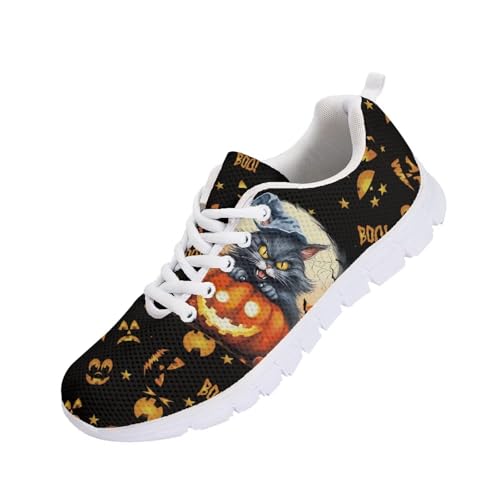 Image of GIFTPUZZ Mens Lace Up Athletic Trainers Running Sneakers Wedge Breathable Gym Lightweight Sports Tennis Shoes