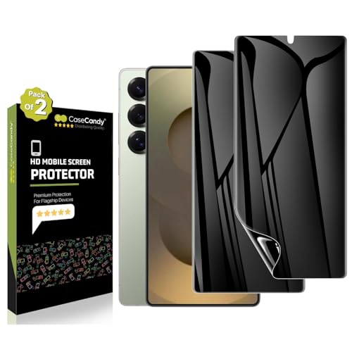 Image of Casecandy (2-Pack Edge-To-Edge Samsung Screen Protector | Flexible Screen Guard Samsung With FingerPrint Support - HD /3 Months Warranty (S26 Ultra Privacy Guard)