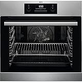 AEG BEB331010M Einbaubackofen / Grillfunktion / Display mit Uhr / A / Edelstahl mit Antifingerprint