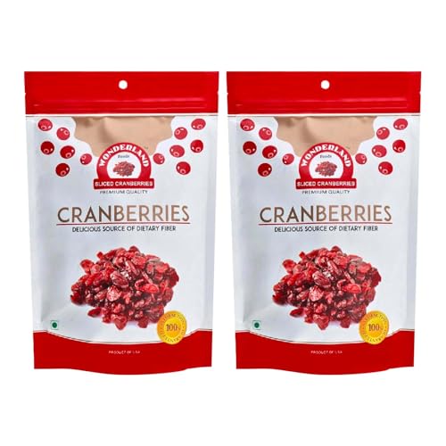 Image of Wonderland Foods 400g (200g X 2) Healthy & Tasty Californian Sliced Cranberry Pouch