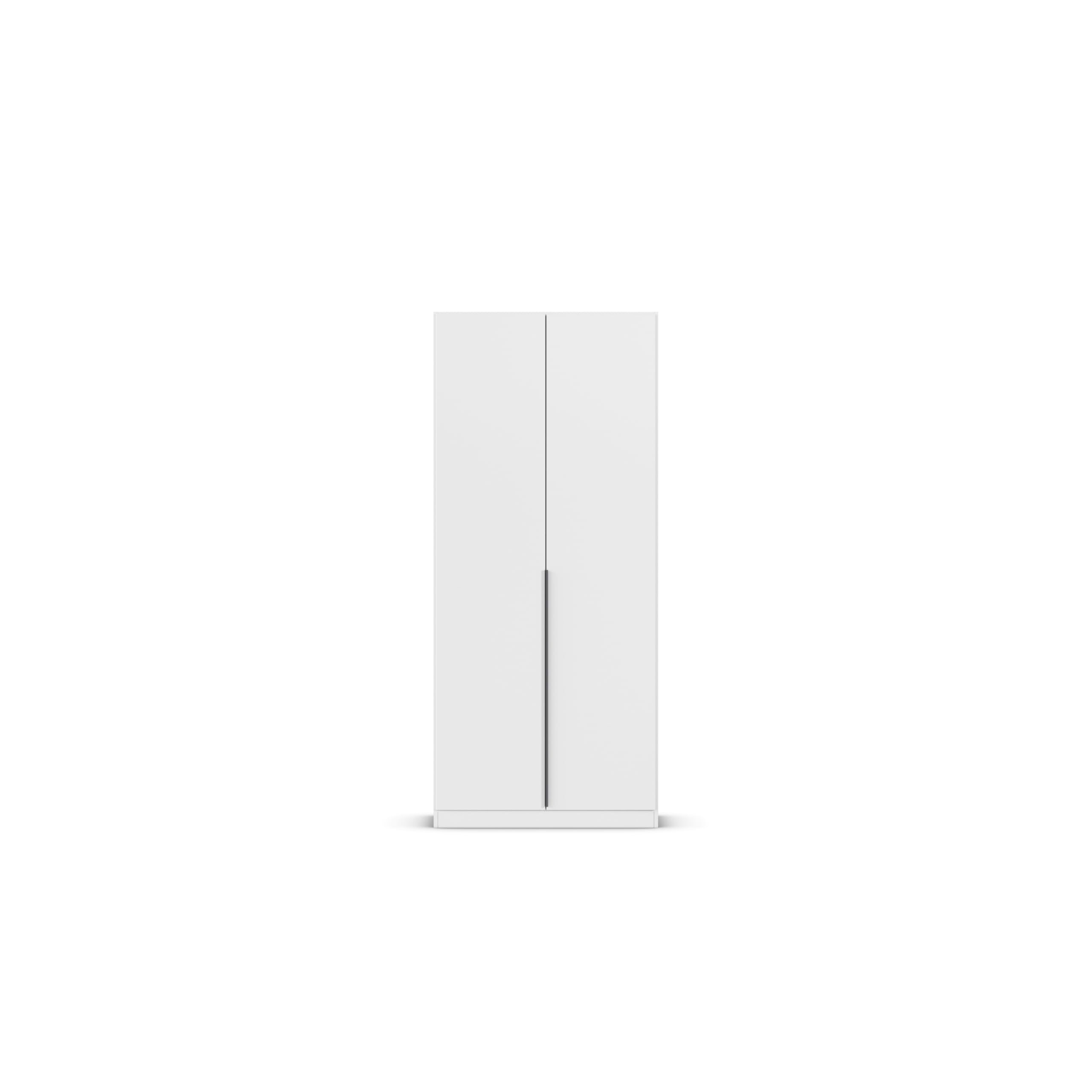 Rauch Möbel Alabama, Kleiderschrank, Farbe Weiß, Breite 91 cm | Schrank, 2-türig, Zubehör Basic, für Schlafzimmer, Kinderzimmer, Homeoffice, Gästezimmer, Garderobe, Flur