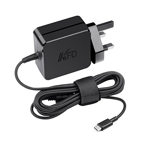 KFD 5V3A 9V3A 12V3A 15V3A 20V225A USB C Laptop Charger for New MacBook Pro Acer Spin 311 CP311 R13 CB5 312T 315 CB315 2H Lenovo IdeaPad 3 116Inch Chromebook Power Adapter Type C UK Mains Leads