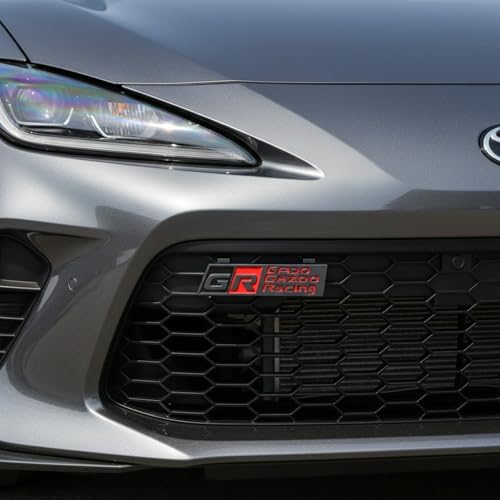 Image of KMH Premium GR GADO GAZOO Racing Car Logo Sticker | Racing Sport Cars Brand Emblem Badge Logo Sticker Decals for Car Accessories (Black with Red) Medium Pack of 1