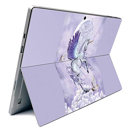 Image of MightySkins Carbon Fiber Skin for Microsoft Surface Pro 7 - Unicorn Utopia | Textured Carbon Fiber Finish | Easy to Apply, Remove, and Change Styles | Made in The USA (CF-MISURPR7-Unicorn Utopia)