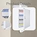 Woideklu Wall Mounted Key Storage Box Locker Box Key Keep Case Easily Mounted with Hooks for Personal and Business Valets Property, 96 Key Position