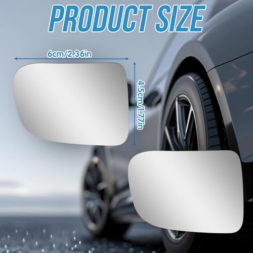 image for HINGTAI 2Pcs Cars BlindSpot Mirrors, Removable Adjustabe Angle Round W