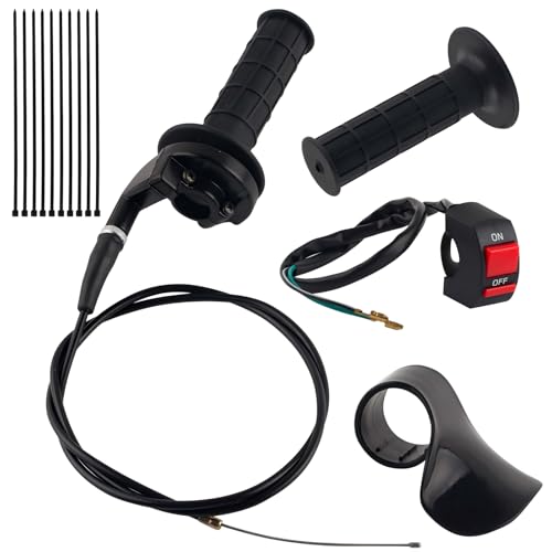 Mini Bike Motorcycle Throttle Cable Handlebar Grips 7/8" 22mm ID