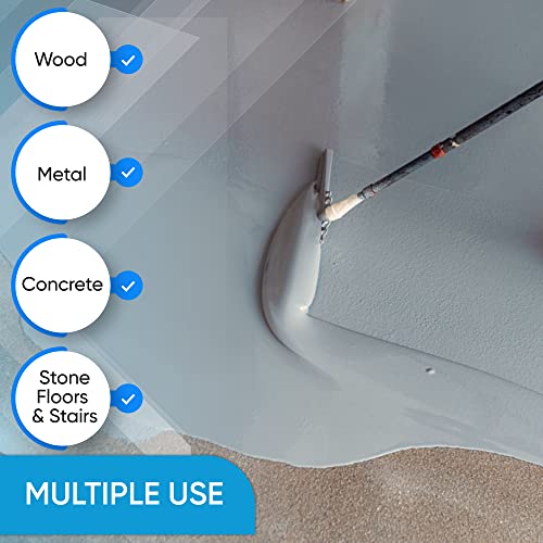 Slip Doctors Epoxy Paint Primer (Gallon) for Wood, Metal and Concrete – Ideal for Exterior and Interior Floors and Stairs – Fast Drying & Corrosion Resistant