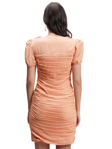 Image of Tokyo Talkies Women's Dresses for Women | Floral Print | Ruched Bodycon | Short Dress | Sleeveless | Trendy & Chic