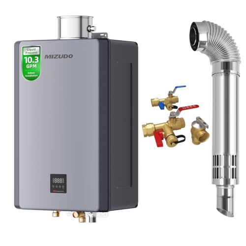 MIZUDO 10.3 GPM Propane Tankless Water Heater