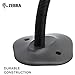 Zebra Gooseneck Stand for LS2208 Series Handheld Scanner Twilight Black 20-61019-02R