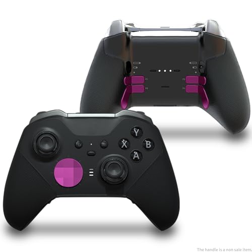 Image of CHARM FOCUS 16-in-1 Metal Thumbsticks Replacement Kits for Xbox Elite Series 2, X-box Elite 2 Controller Accessories, Includes Magnetic Joysticks, Paddles, Silicone Caps, D-Pads, 1 Tool (Magenta)