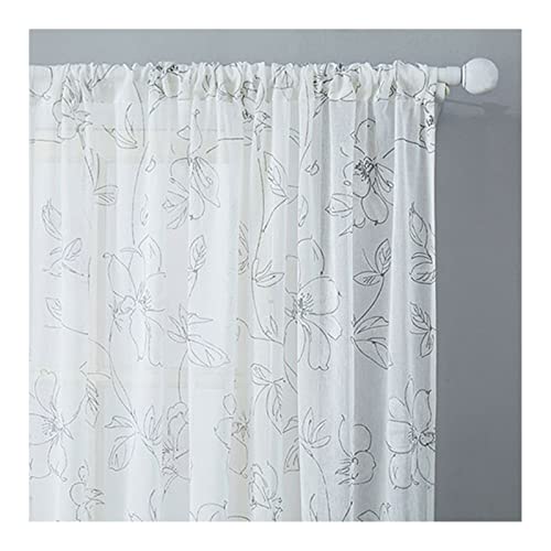 Cortinas de dormitorio translúcidas y bordadas para iluminar con elegancia 3