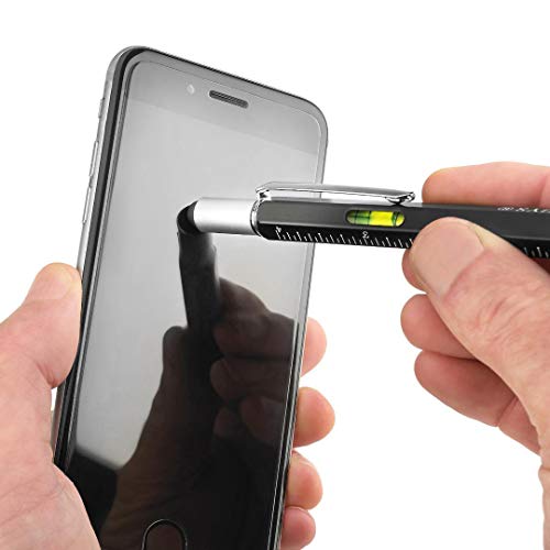 Screwdriver Pen Pocket Multi Tool Kit 6 in 1 - (2 Pack) Multi-Functional DIY Tool Set with Screwdriver, Stylus, Level Tool, Screwdriver Set & Tool Ruler with Phillips Flathead Bit - Perfect Mens Gift - Thumbnail 5