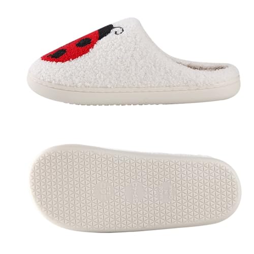 Image of Women's Men's Strawberry Slippers Cute Fruit Home Slippers Winter Fuzzy Memory Foam Fluffy Warm House Shoes