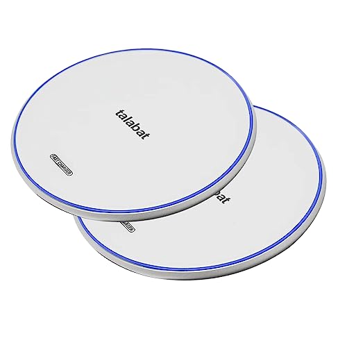 Image of 15W Fast Wireless Charger, Pack of 2 Max Qi-Certified Wireless Charging Pad Compatible with iPhone X /Xs /Xr /11 /11Pro /12 /12Pro /13 /13Pro /14 /14Pro /14Pro