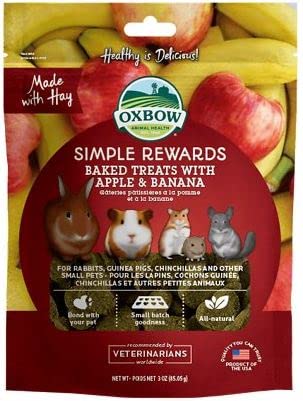 Oxbow Animal Health Western Timothy Hay Small Animal Food 15 Oz, Plus Simple Rewards Baked Treats With Apple & Banana And Carrot & Dill 3 Oz Each - Plus My Buddy Notepad (4 Items Total) #TOP1