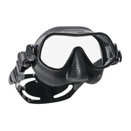 Máscara ScubaPro Steel Comp de apnea con lentes de vidrio templado negro 6
