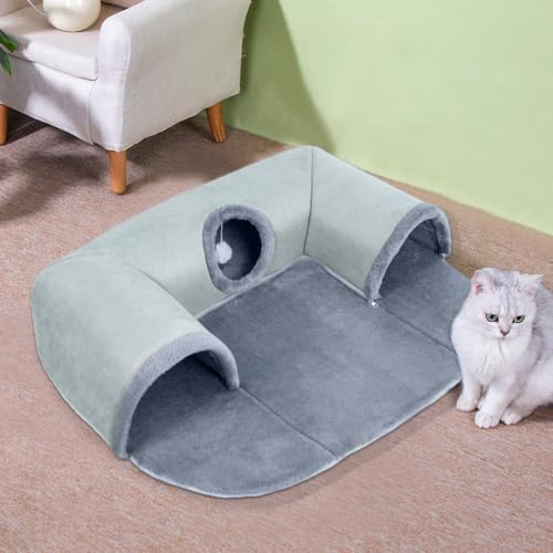 Cama para gatos lavable y plegable con sofá de temporada 8