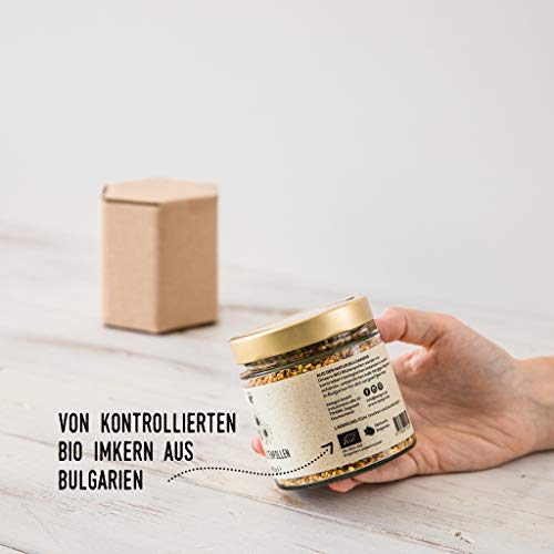beegut Blütenpollen BIO, 250g mild süÃe Bienenpollen 100% BIO - natürlich und super lecker in nachhaltiger Verpackung – Bild 3