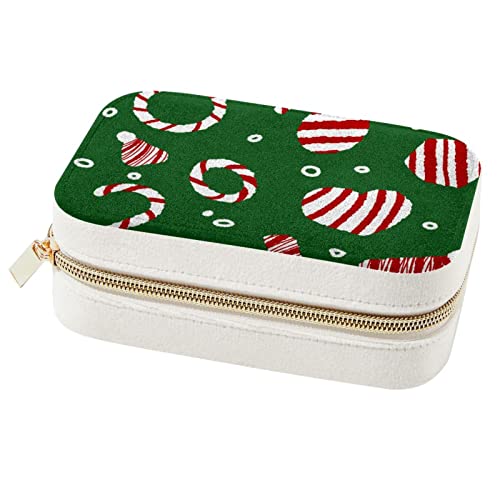 Boîte à bijoux de voyage pour bagues et colliers - Écrin de rangement portable pour femmes - 2