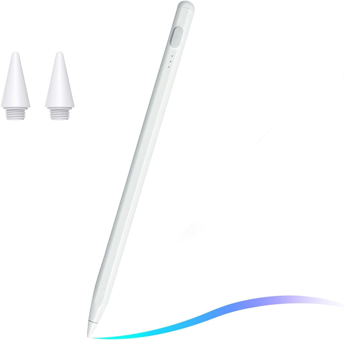 Stylus Pen for iPad(2023-2018), Palm Rejection Active Pencil Compatible with iPad 10th/9th/8th/7th/6th Gen, iPad Air 5th/4th/3rd Gen,iPad Pro 11 & 12.9 inch, iPad Mini 6th/5th (White)