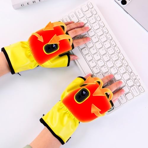 Guantes calefactables eléctricos con batería recargable para esquí 4