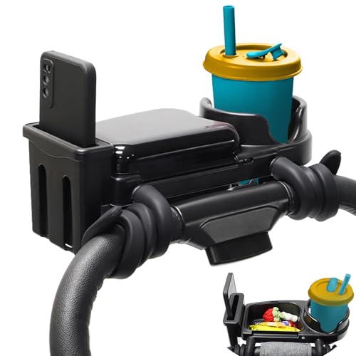 Universal Stroller Tray,3 in 1 Stroller Tray Attachment with Silicone Flexible Grip, Snack Tray for Stroller UPPAbaby Vista V2 Nuna Mockingbird Graco Wagon,Butterfly,Summer,Jogger,Chicco,Mompush -  VRHGL, VR-Universal Stroller Snack Tray