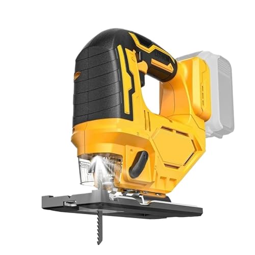 Sierra De Calar Inalámbrica 20 V Con Batería, Motor Sin Escobillas, Velocidad Variable, Ángulo Bisel (0°-45°), Luz LED, Curva/círculo Corte Preciso