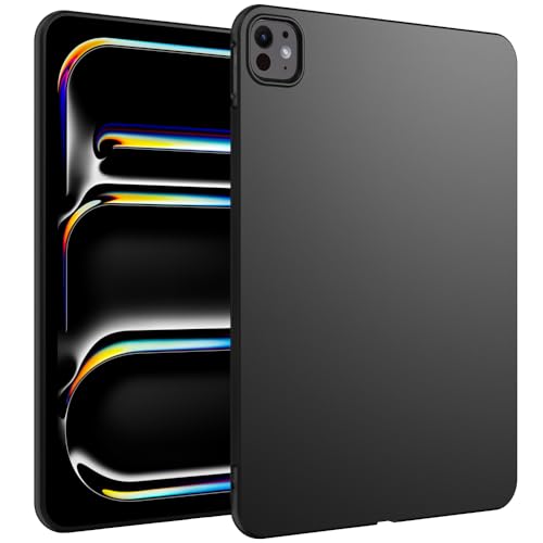 WOGROO for New iPad Pro 11 Inch Case M4 (2024, 5th Gen), Slim Design Soft TPU Protective Cover for iPad Pro 11 Inch M4(2024, 5th Generation) Tablet, Black