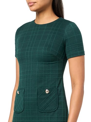 Tommy Hilfiger Womens Short Sleeve High Neck Novelty Button Sheath Mini Dress3