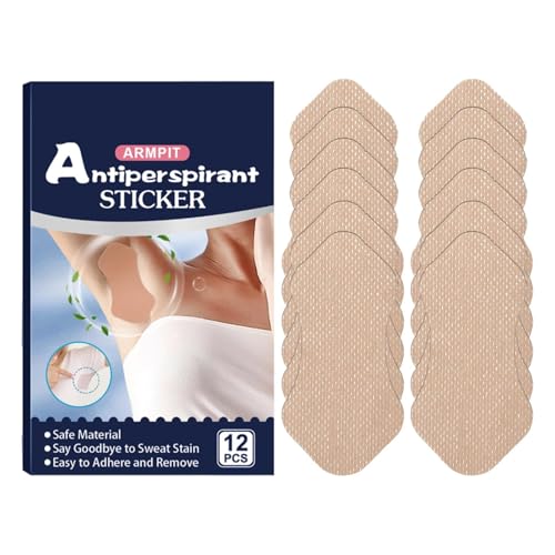 Asclering Almohadillas Sudor - Manchas De Sudor | 12 Piezas Invisibles Autoadhesivas Cómodas Cómodas Premium Axilas Antiretenciones Adhesivos, Guardias Del Traje Transpirable Para Mujeres Y
