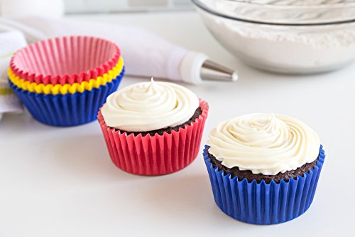 Fox Run Primary Colors Bake Cup Set, 3 X 3 X 1.25 Inches, Multicolored #TOP5