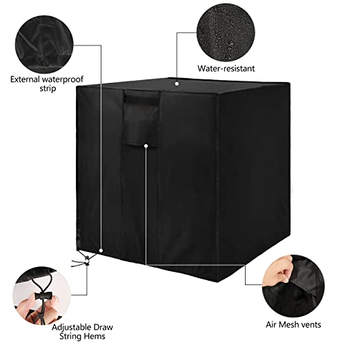 Patio Furniture Covers, Wanocean Outdoor Furniture Covers Waterproof For Rain, Uv, Snow And Dust, Heavy Duty 600D Square Cover For Patio Table, Chair, Air Conditioner, Fire Pit (36" L X 36" W X 39" H ) #TOP1